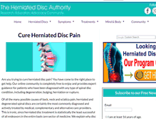 Tablet Screenshot of herniated-disc-pain.org